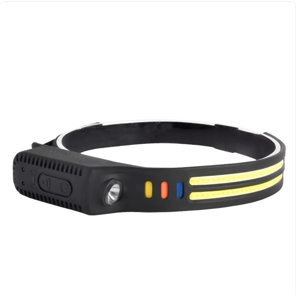 Rechargeable LED headlamp with motion sensor