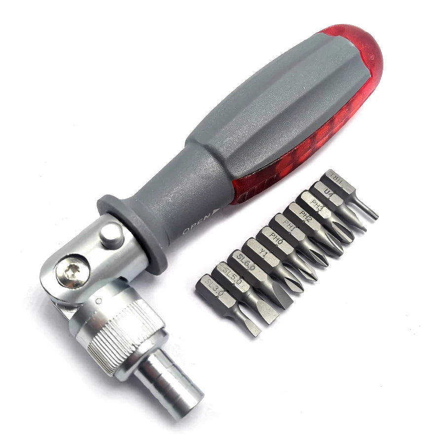 Screwdriver with 10 S2 bits