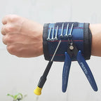 Wristband holding a screwdriver and pliers