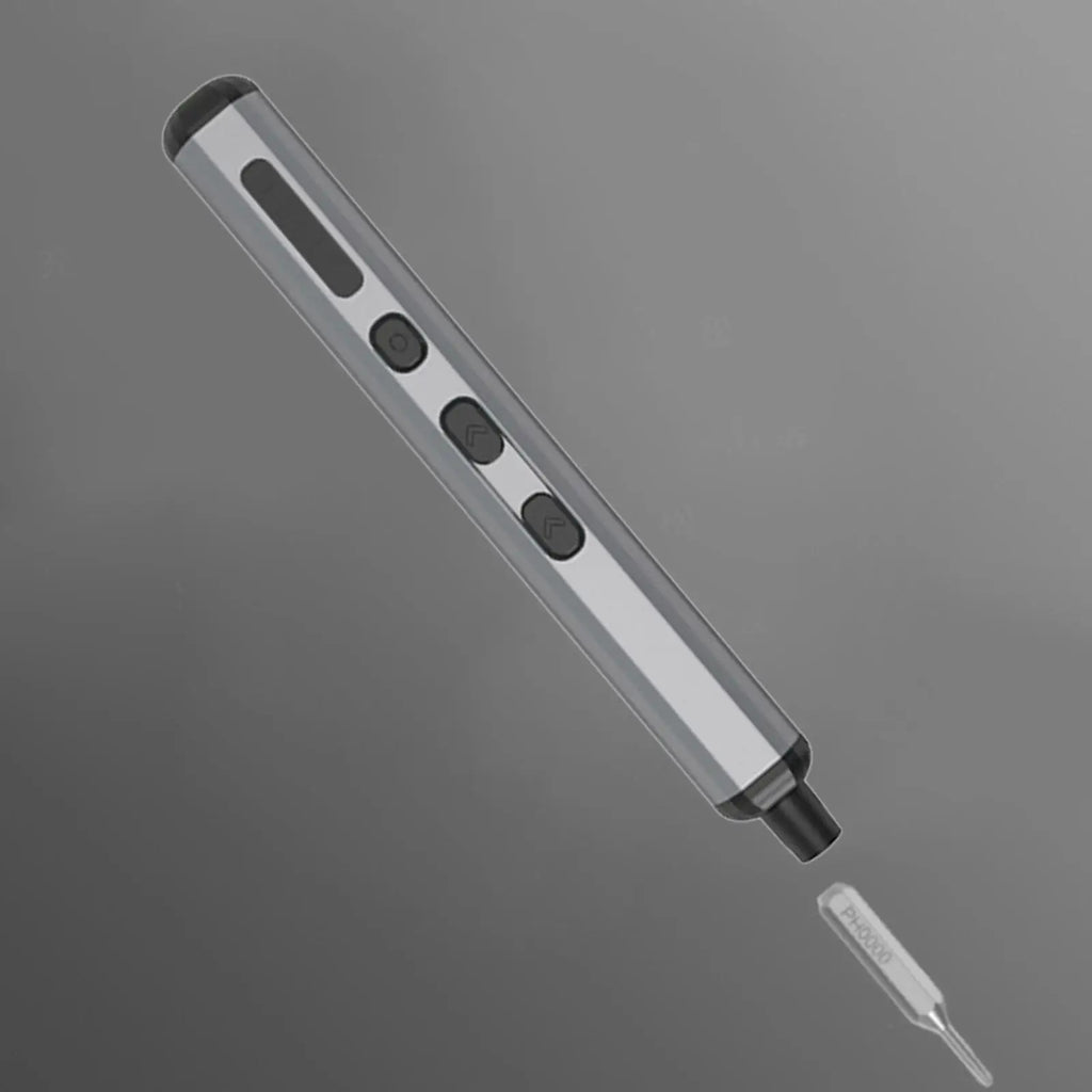 Close-up of the cordless precision screwdriver