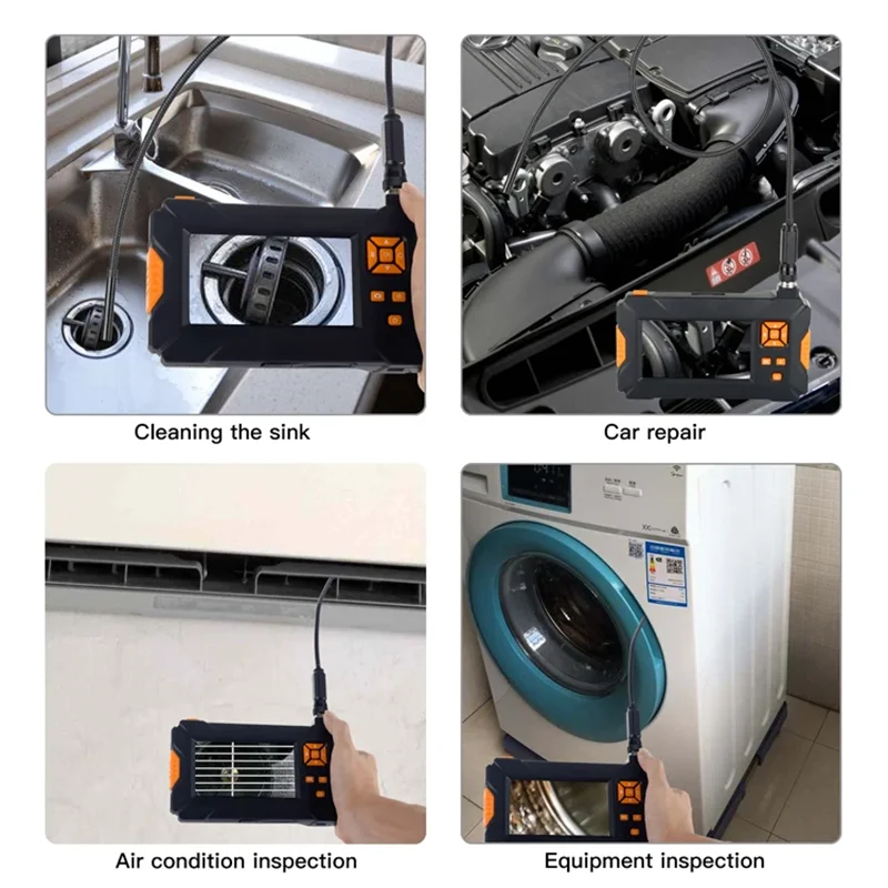 Borescope inspecting hard-to-reach spaces