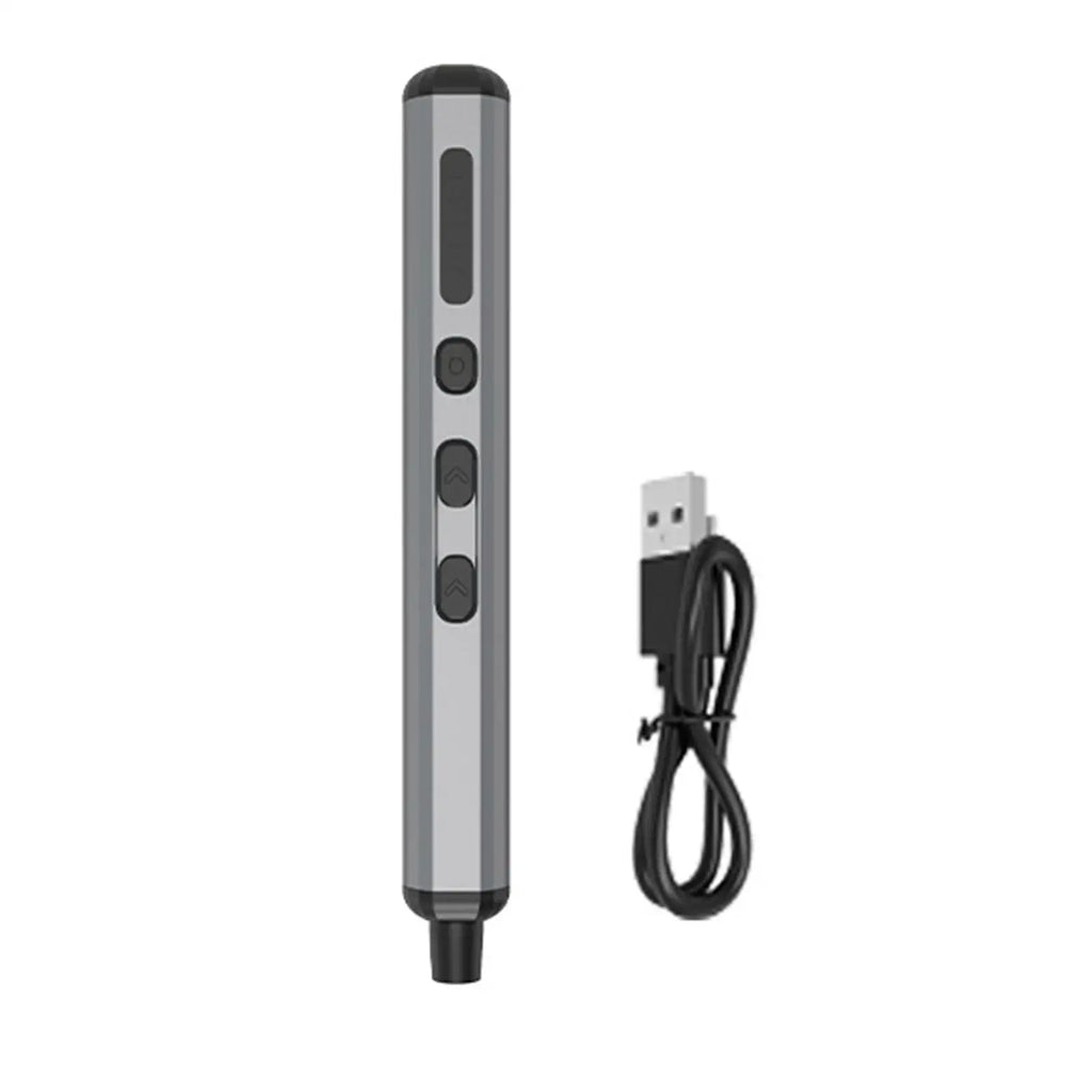 Screwdriver with USB-C charging cable