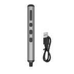 Screwdriver with USB-C charging cable